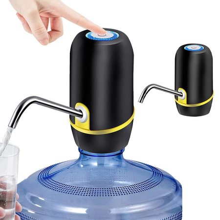 1947KITCHEN Portable Electric Rechargeable Automatic Water Bottle Pump and Dispenser, Black TI-FLINEWD-BLA